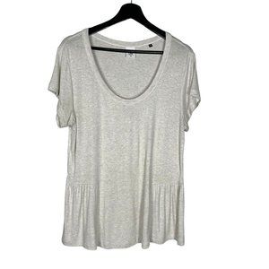 CAbi Oatmeal Hangout Short Sleeve Top Medium